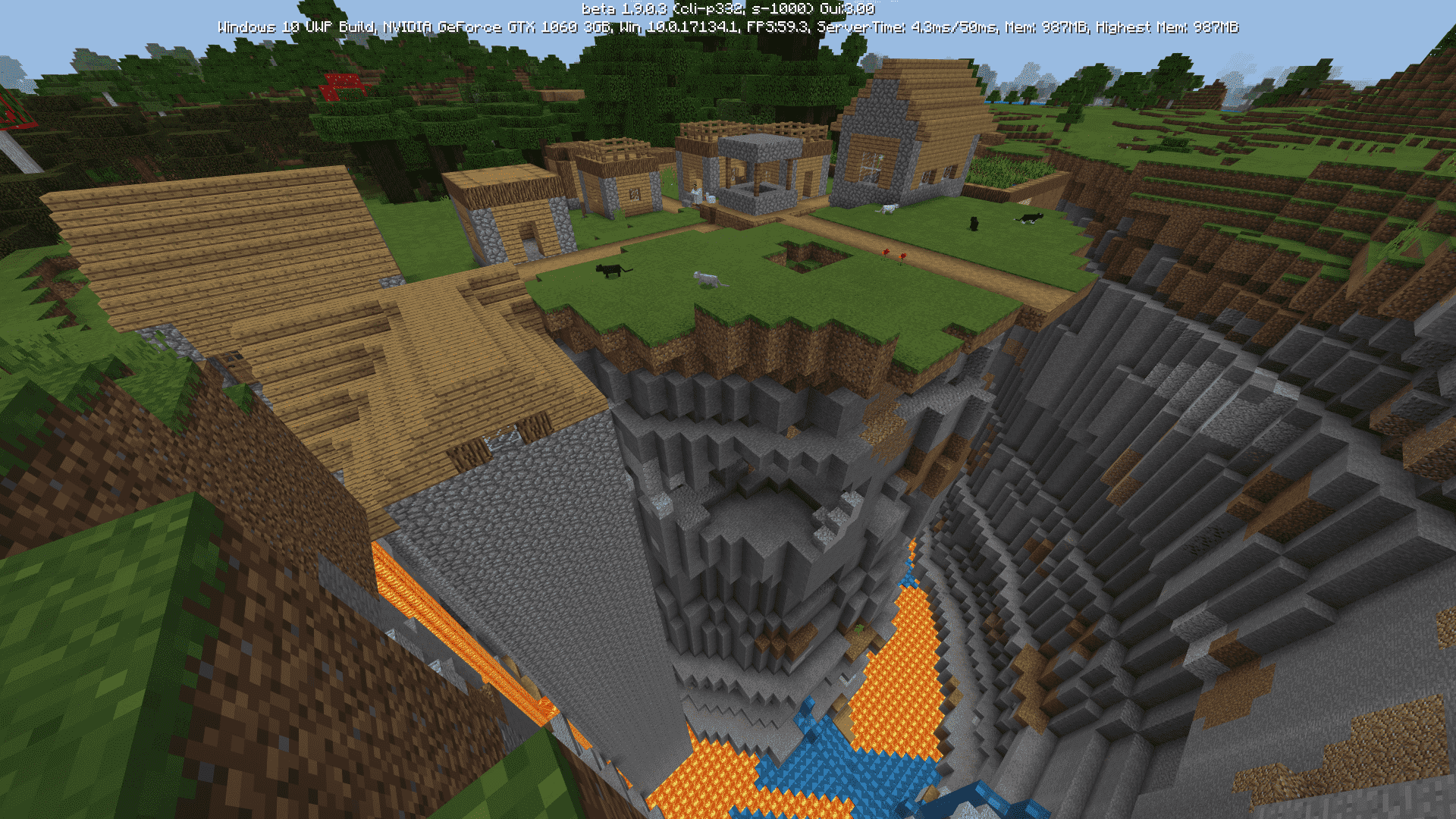 Seed: CANYON FALLEN VILLAGE PARA MINECRAFT Minecraft PE (Bedrock)