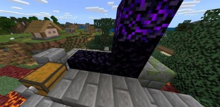 Seed: Passerelle détruite avec le peuple Minecraft PE (Bedrock)