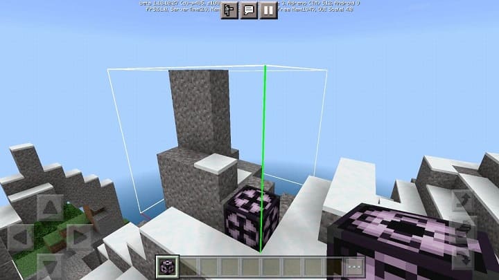 Structure Block in Minecraft PE (Bedrock)