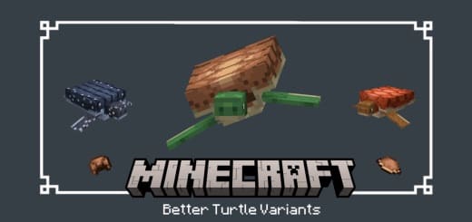 Ressourcespac : Variantes de tortues [1.21+] Minecraft PE (Bedrock)