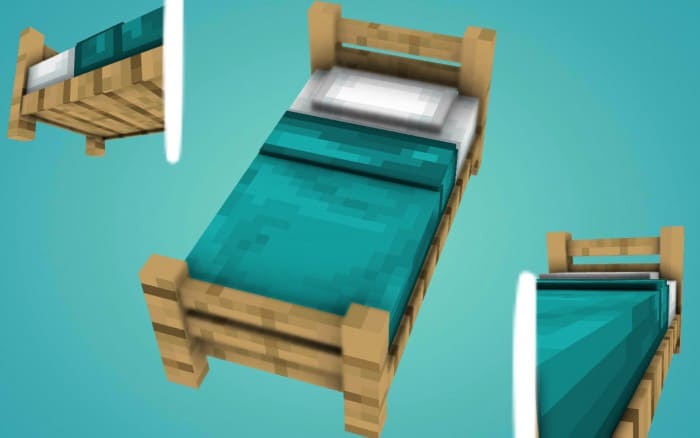 3D Bed in Minecraft