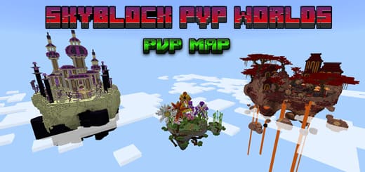 Map: Sky Block PvP [1.21+] Minecraft PE (Bedrock)