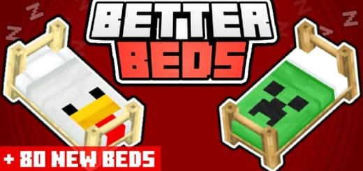 Mod: Functional beds [1.21+] Minecraft PE (Bedrock)