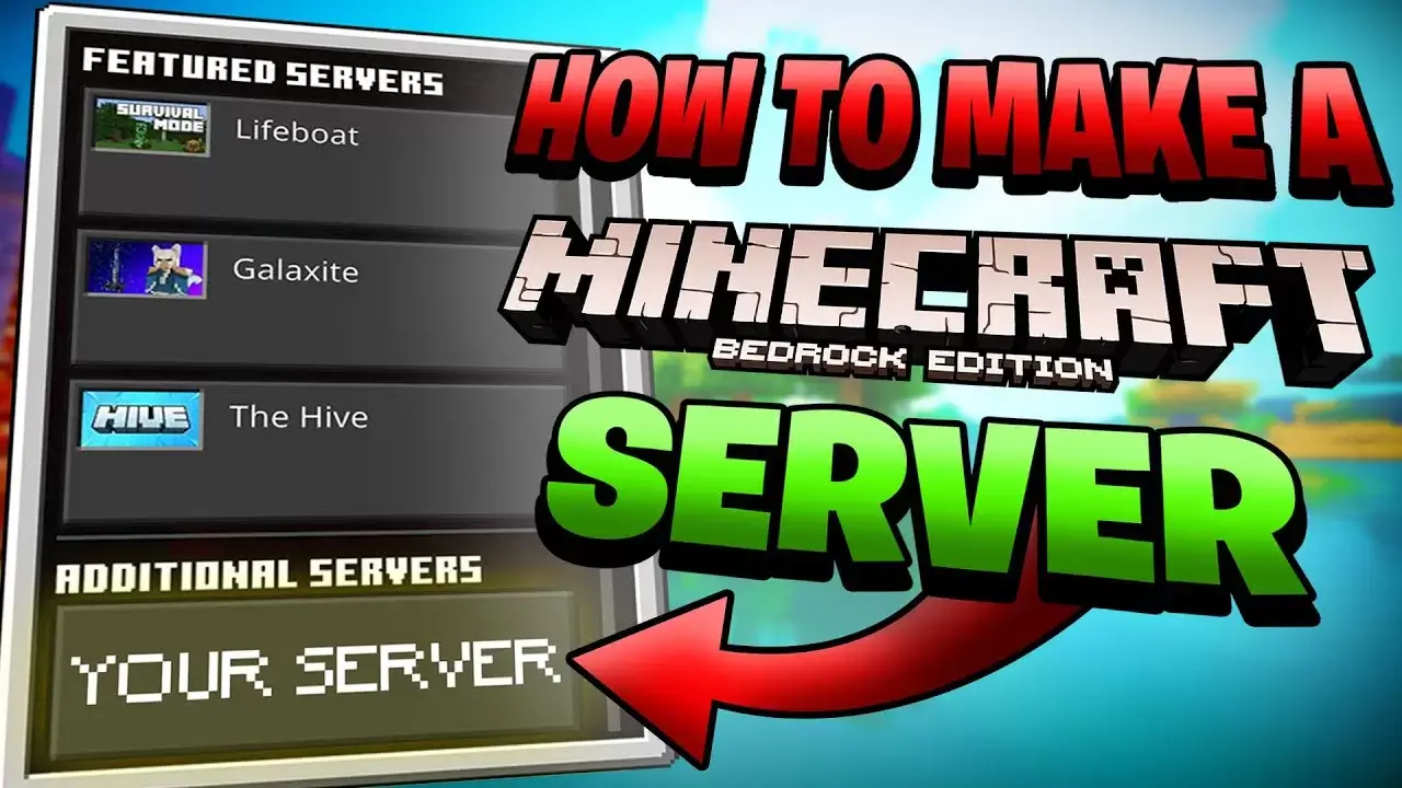 COMMENT CRÉER SON PROPRE SERVEUR DANS MINECRAFT BEDROCK EDITION ?