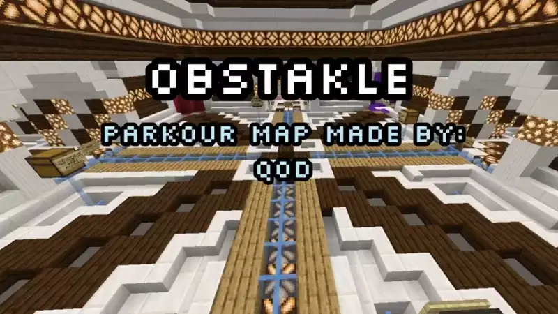 Map: Obstacles Minecraft PE (Bedrock)