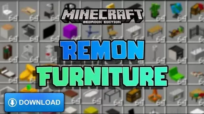 Mod : Meubles de Remon Minecraft PE (Bedrock)