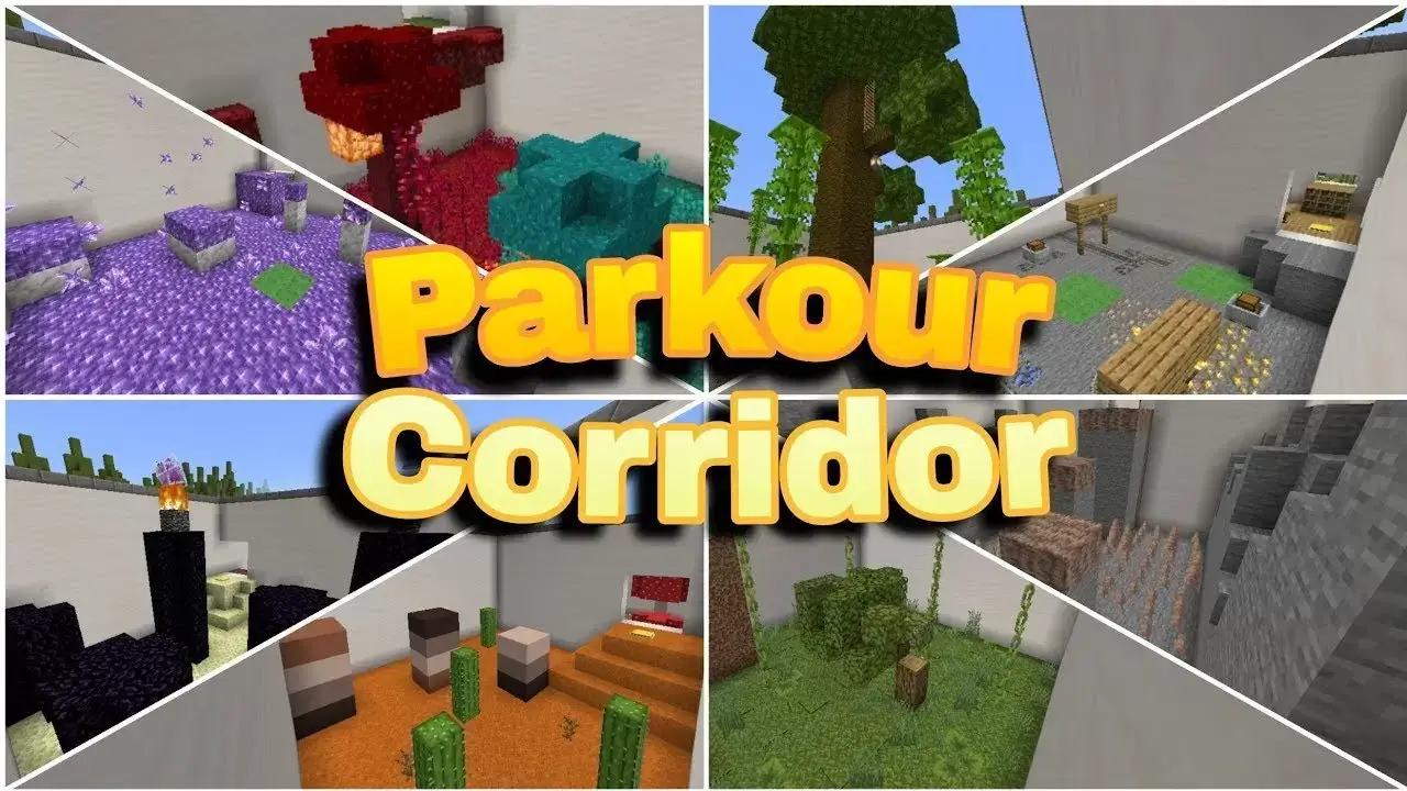 Map: Couloirs de Parkour Minecraft PE (Bedrock)