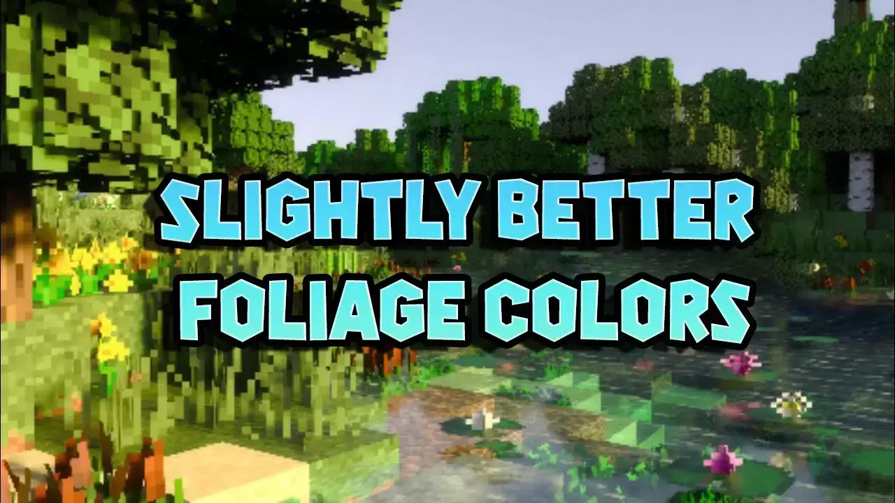 Resource Pack: Amélioration de la couleur des plantes