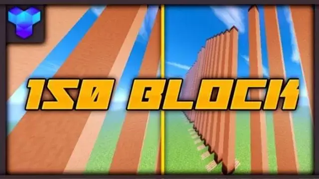 Map: 150 blocs de parkour Minecraft PE (Bedrock)