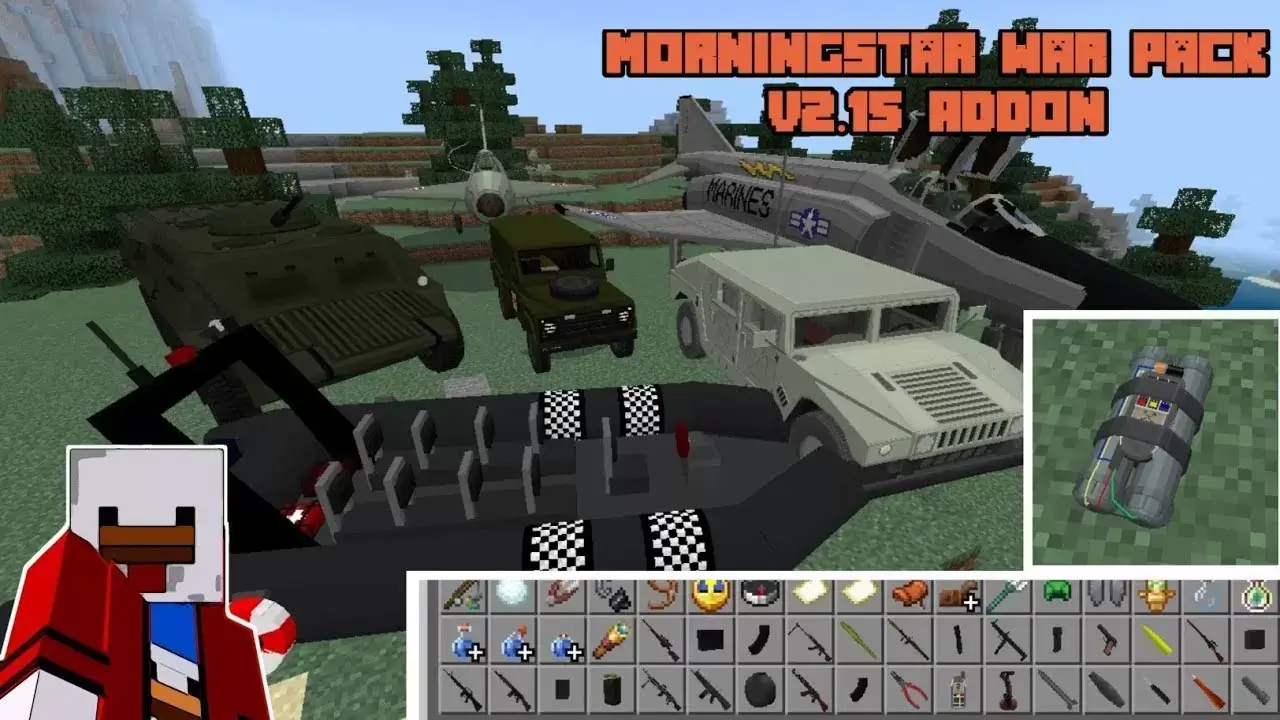 Mod: Pack militaire de Morningstar Minecraft PE (Bedrock)